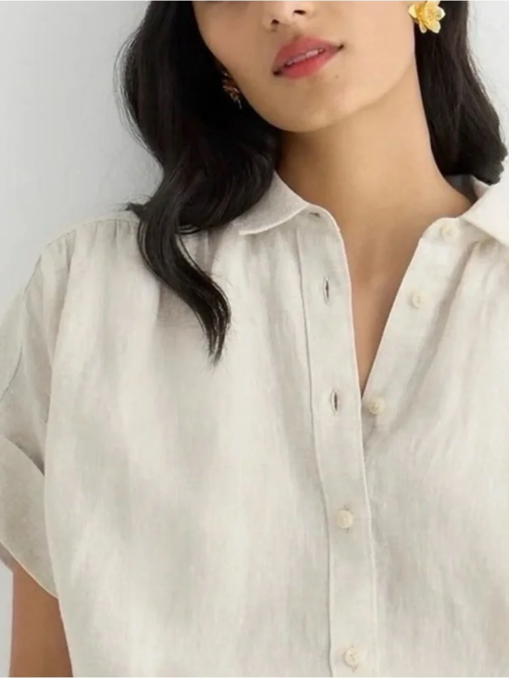 J.Crew Relaxed-Fit Short-Sleeve Baird McNutt Irish Linen Shirtdress